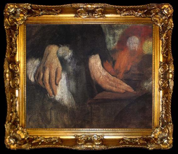 framed  Edgar Degas Study of Hand, ta009-2